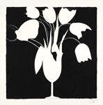 Tulips and Vase, By Artist Donald Sultan